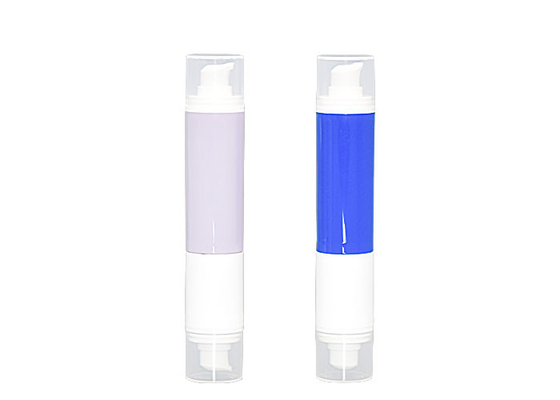 DIY Free Combination PP Airless Pump Bottles 15ml 30ml Double Ended Cosmetic Vacuum Packaging