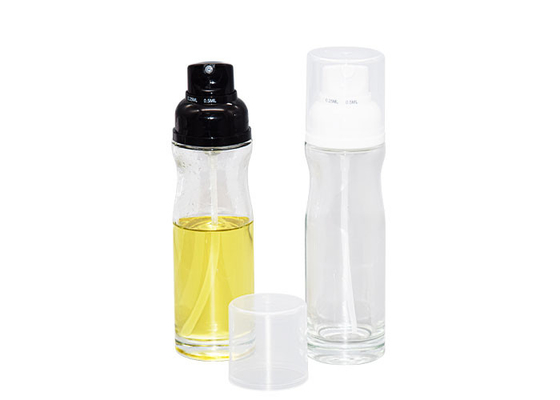 200ml Capacity Glass Cooking Oil Spray Bottle Heavy Material Nonspill