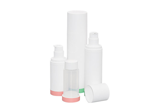 Refillable PP Airless Pump Bottles Travel PCR Plastic Bottle Cosmetic Packaging Set