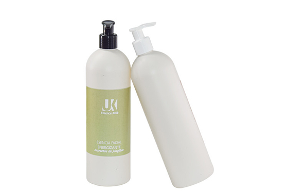 PMU Inorganic Biodegradable Shampoo Bottle 400ml With PP Mono Lotion Pump