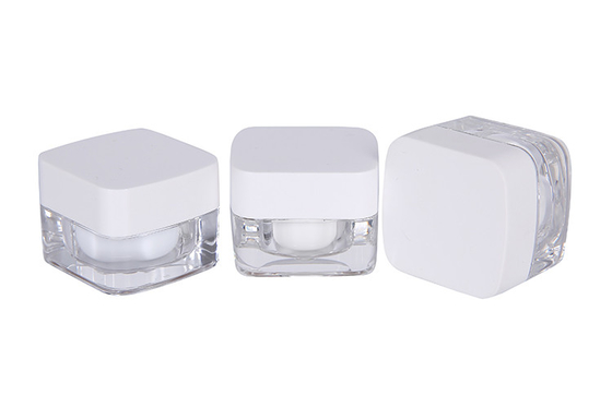 5g Customized Color And Logo Mini Trial Acrylic Face Cream Jar Small Size Best For Travelling Skin Care Packaging UKT11