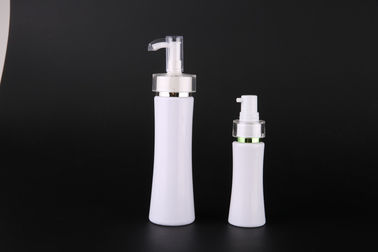 UKLB21 PET Empty Plastic Pump Bottles With Waist 60ml - 200ml Custom Cosmetic Bottles With ALBION Pump