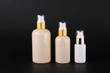 100ml 150ml 200ml PET Plastic Cosmetic Bottles , Makeup Pump Bottle With Lotion Pump UKLB22