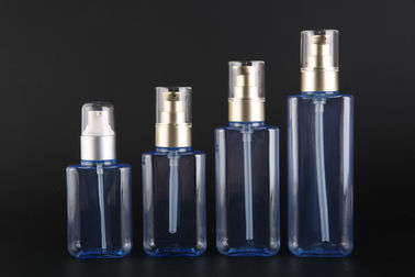 Square Plastic PET Cosmetic Pump Bottle For Men 100-180ml PET Pump Bottle