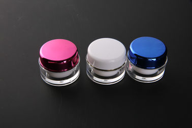 Gift Packaging 5ml PMMA Mini Cosmetic Containers / Empty Cosmetic Jars
