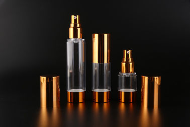 UKMS17 15ml-30ml-50ml UKPACK Acceptable AS Custom cosmetic Gold alumina vacuum bottle