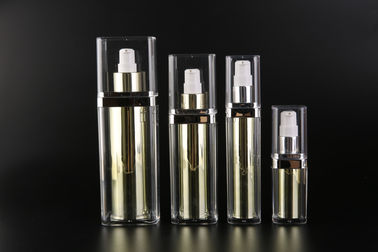 UKMS24 15ml-30ml-50ml-100ml big capacity OEM Luxury cosmetics packaging  airless pump square bottle