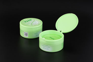 80ml Baby Talcum Powder Box Packaging / Custom Round Plastic Jars