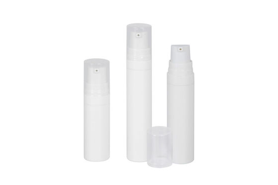 5ml 8ml 10ml White Pp Airless Skin Care Pump Bottle For Travel Set