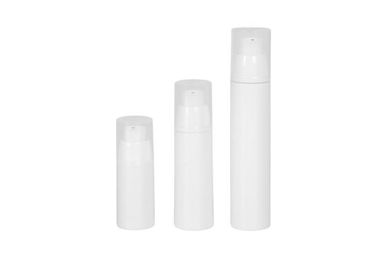 Bulk Round 15ml 30ml 50ml White Airless Pump Bottles