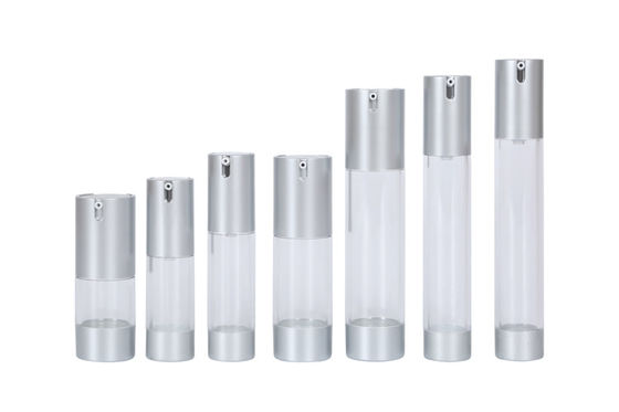 15ml 20ml 30ml 35ml 50ml Transparent AS Airless Pump Bottle Lotion / Cream Packaging UKA26