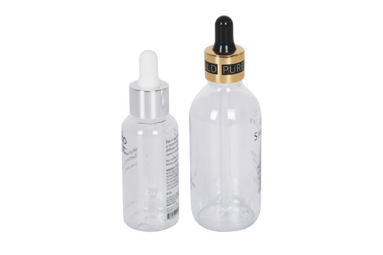 Transparent Pet 60ml 120ml Essential Oils Dropper Bottle For Aromatherapy
