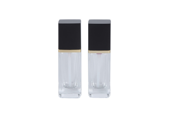 20ml Square Glass Cosmetic Pump Bottle Foundation Primer Makeup Base