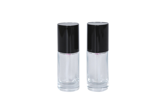 Triangular Clear Glass 30ml Cosmetic Pump Bottle Travel Size