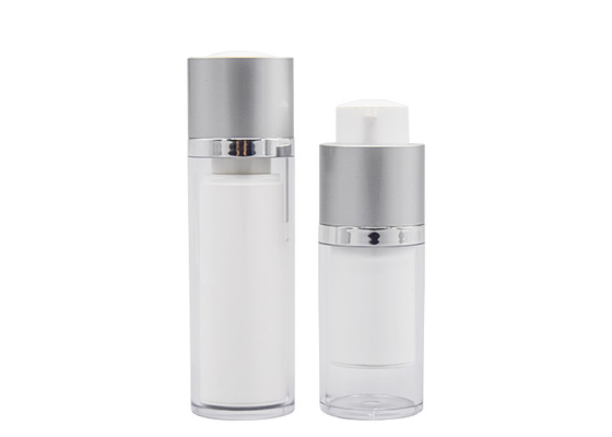 37mm Round Rotating Lift Personal Care Airless Pump Bottles For Cosmetics