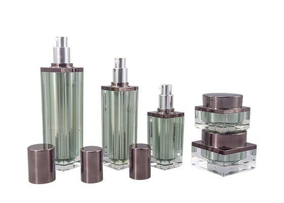Luxury Acrylic Cosmetic Packaging Family Set Cream Jar 30g 50g Lotion Bottle 30ml 60ml 100ml