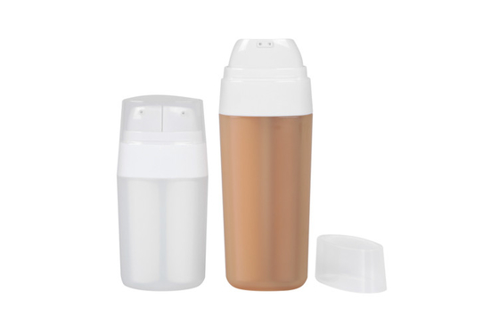 PP Airless Pump Bottles Dual Chamber  15ML and 30ML Cosmetic airless bottle