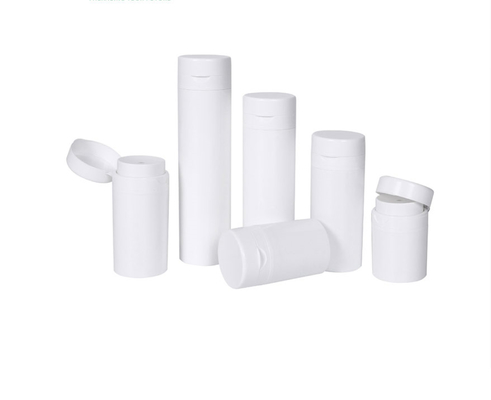 Flip Top Cosmetic Airless Pump Bottles 150ml Personal Care Packaging