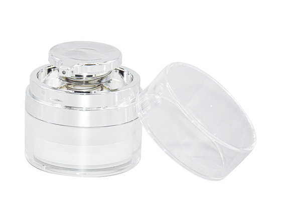 70g Round Acrylic Cosmetic Airless Jar Packaging For Eye Cream