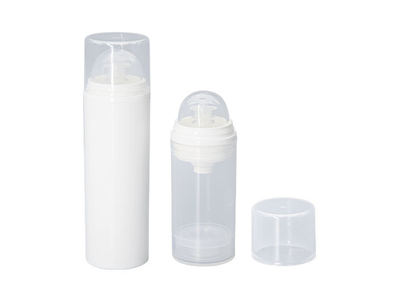 All Plastic Airless Pump Bottles Personal Care Lotion Cream Cosmetic Packaging 15ml 30ml 50ml