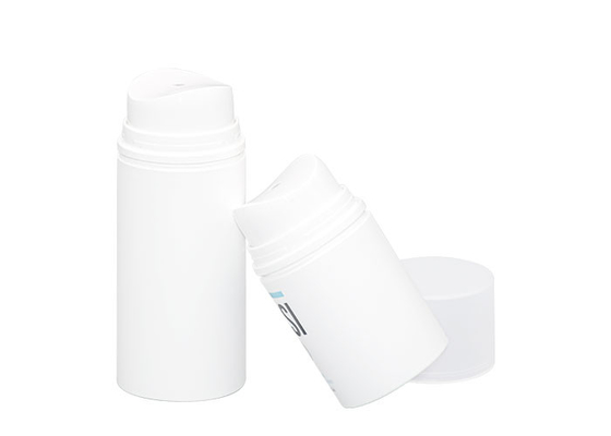 Sustainable Central Hole Outlet PP Airless Bottle Cosmetic Packaging Container 50ml 100ml 150ml