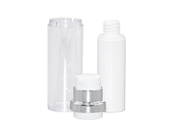 Double Wall PP Airless Bottle Skincare Lotion Cream Vacuum Cosmetic Packaging 15ml 30ml 50ml