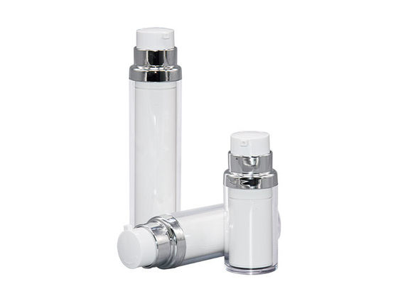 Double Wall PP Airless Bottle Skincare Lotion Cream Vacuum Cosmetic Packaging 15ml 30ml 50ml