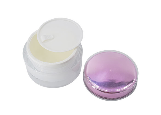 100g Acrylic Leak Proof Cosmetic Cream Jar Packaging Od 87mm Wide Screw Cap