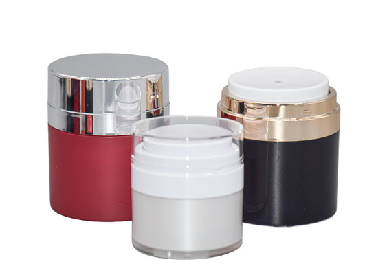 Non Replaceable Acrylic Airless Cream Jar Bottle 15g 30g 50g Cosmetic Packaging Container