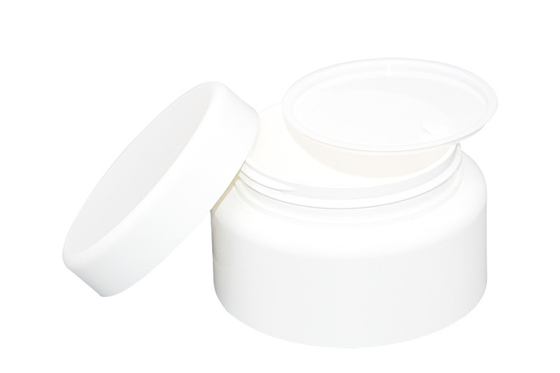 PP Double Layer Round Cream Jar Skincare Cosmetic Packaging 50g 100g