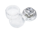Electroplating Acrylic Airless Pump Cream Jar 15 / 30 / 50 / 70g
