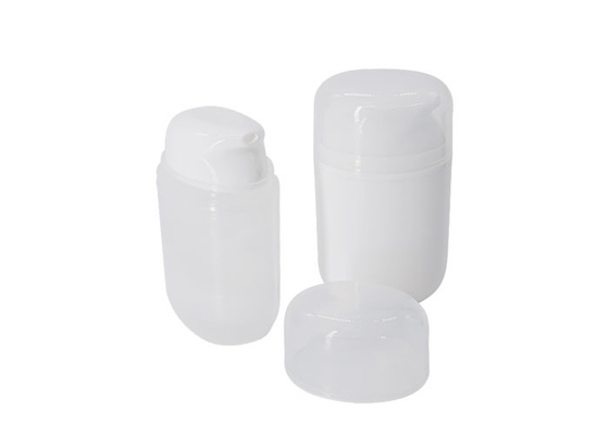 50ml PP Airless Bottle Sunscreen Packaging Oval Flat Vacuum PCR Bottle