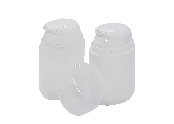 50ml PP Airless Bottle Sunscreen Packaging Oval Flat Vacuum PCR Bottle