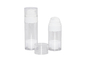 Transparent 50ml 80ml PCR PET Airless Bottle Dispenser Pump For Cosmetic Packaging