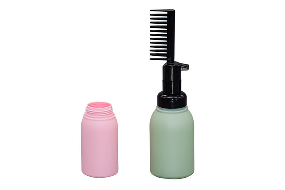 PE Hair Dye Foam Pump Bottle With Comb 50ml 100ml