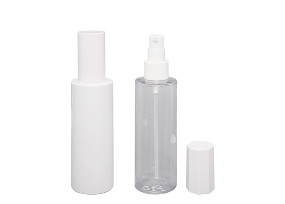 200ml Non Spill Refillable PET Facial Lotion Pump Bottle With Two Shapes Cap