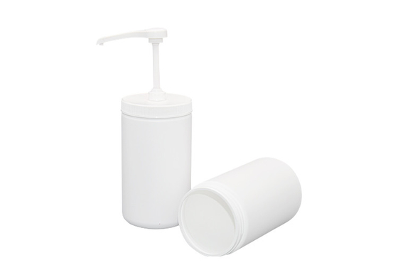 960ml Plastic Round Container Syrup Dispenser Pump With 5ml 8ml 10ml Dosage