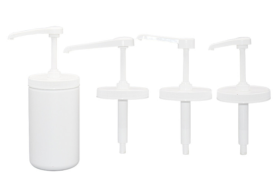 Square Head Syrup Pump Dispenser 5ml 8ml 10ml Dosage For 960ml HDPE Bottle Container