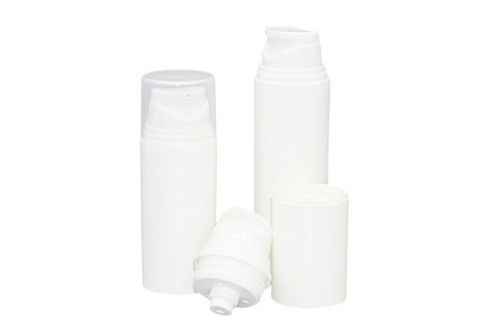 50ml PP PCR Cosmetic Packaging Round Airless Lotion Pump Bottle