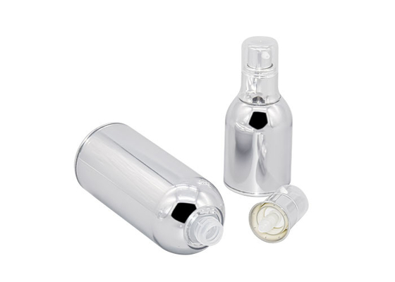 Electroplating Aluminum Acrylic Airless Pump Bottles 30ml 50ml 100ml