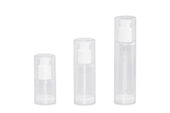 15ml 30ml 50ml Oval Shape Airless Pump Bottles High Transparent PETG Material