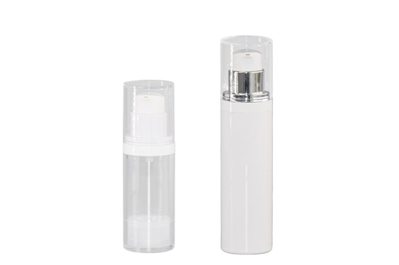 30ml 50ml Single Layer AS Airless Bottles With Pump Cap Cosmetic Packaging