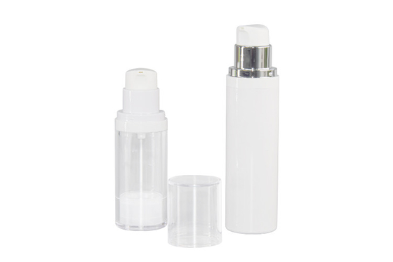 Plastic AS Airless Bottle 30ml 50ml Single Layer Vacuum Skincare Cosmetic Packaging