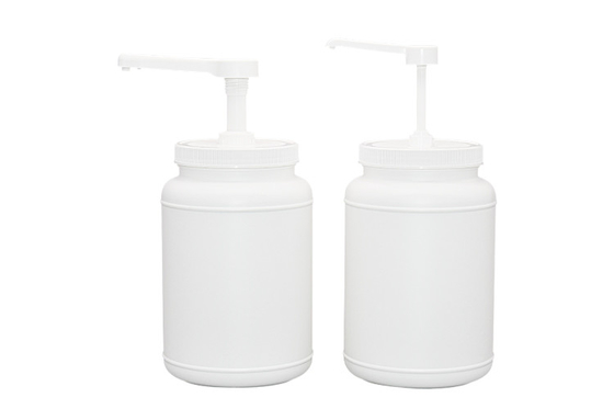 2500ml Honey Maple Syrup Pump Dispenser White PE Container With Square Head