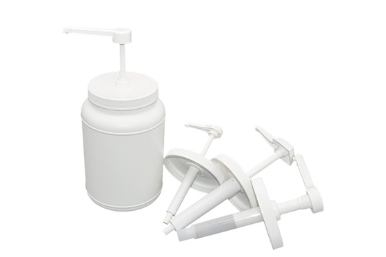 15ml 30ml Square Head High Viscosity Sauce Dispenser Pump With 2500ml Round Container