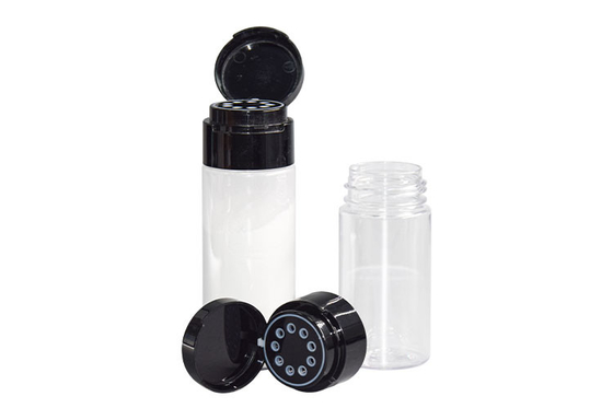 100g 150g PETG Cosmetic Pump Bottle Mens Skincare Packaging For Talcum Loose Powders