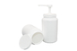 Leak Proof Syrup Pump Dispenser Narrow Head With 3000ml White Round PE Container
