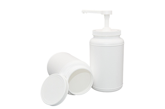Square Head Syrup Pump Dispenser Condiment Kit With 3000ml Round Container