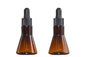  20ml Brown PET Dropper Bottle Skincare Essence / Serum Cosmetic Packaging Bottle