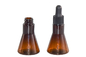  20ml Brown PET Dropper Bottle Skincare Essence / Serum Cosmetic Packaging Bottle